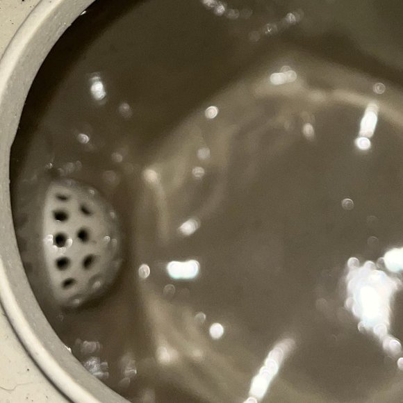 Vintage Uwade Kyusu (Japaneses Teapot) Blue and White Porcelain w Rattan Handle - Picture 7 of 7